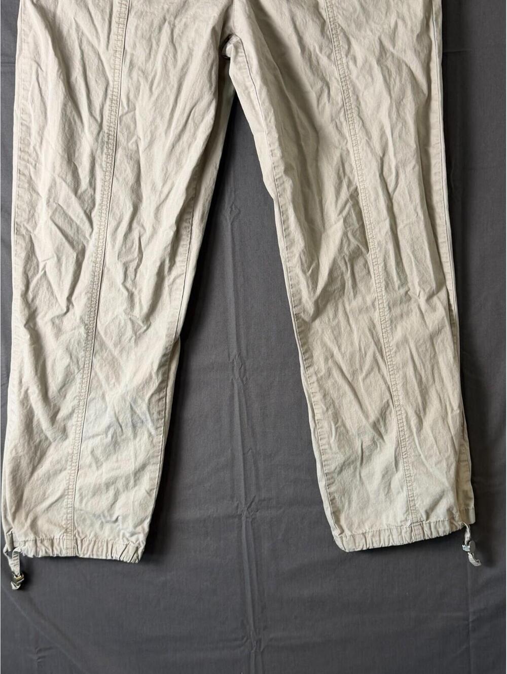 GUESS Los Angeles Women's XS Beige Elastic Waist Jogger Pants Casual Drawstring - Picture 6 of 9